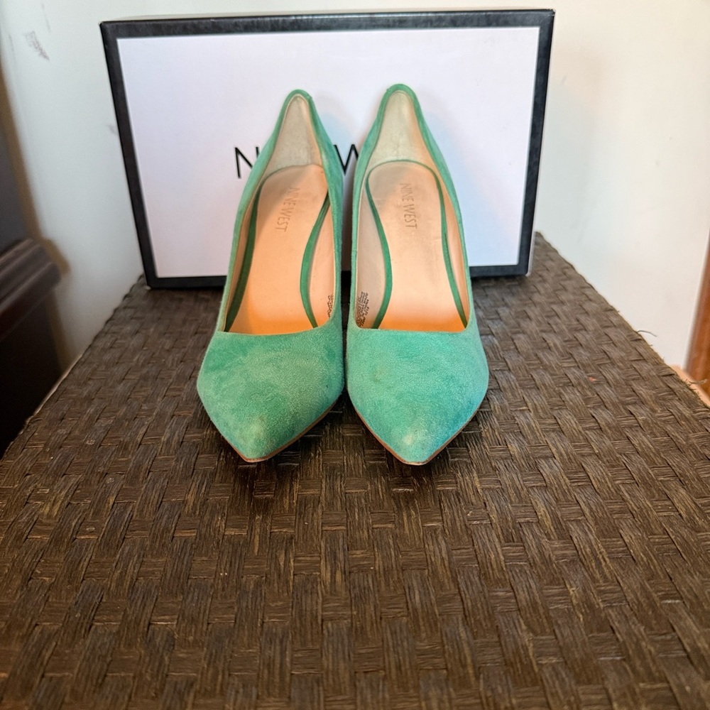 Nine West Teal Women's Heels